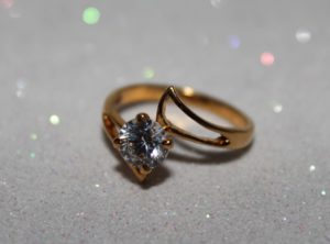 Gold Solitaire Engagement Ring