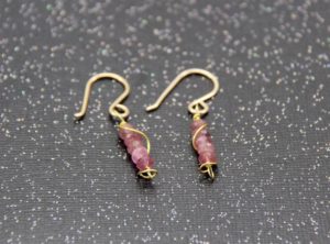 Pink Tourmaline Earrings