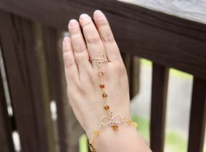 Yellow Tourmaline Ring Bracelet