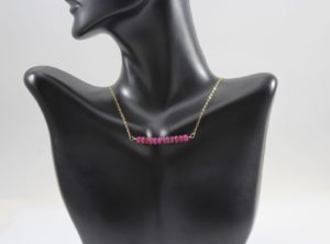 Ruby Bar Necklace