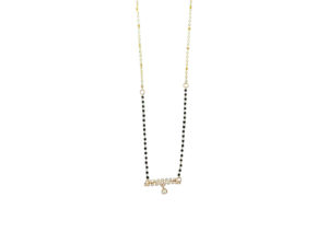 Gold Flower Bar Mangalsutra